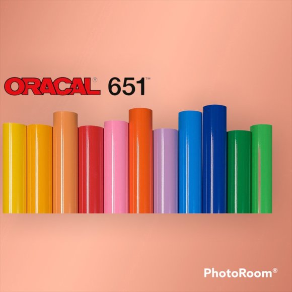 5 Pack Oracal 651 12"x1 Yd Choose Your Colors Vinyl Adhesive Sticker Decal Roll - Picture 1 of 11